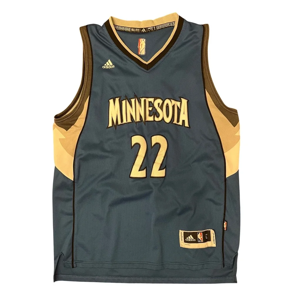 Adidas Minnesota Timberwolves Andrew‎ Wiggins Jersey Men L Blue #22 Swingman